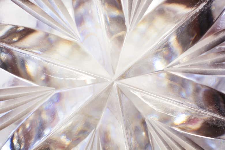 Detalhe de um cristal de Swarovski