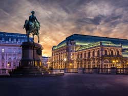 Ópera de Viena à noite